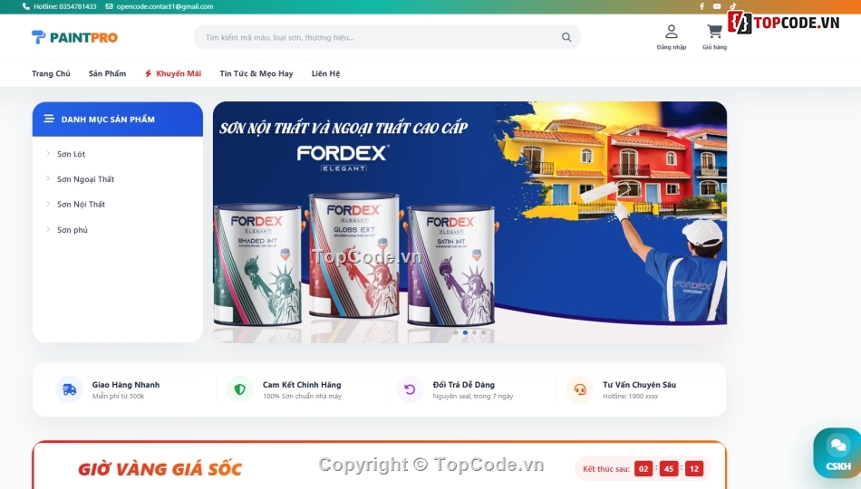 chat bot,Website chat,bán sơn